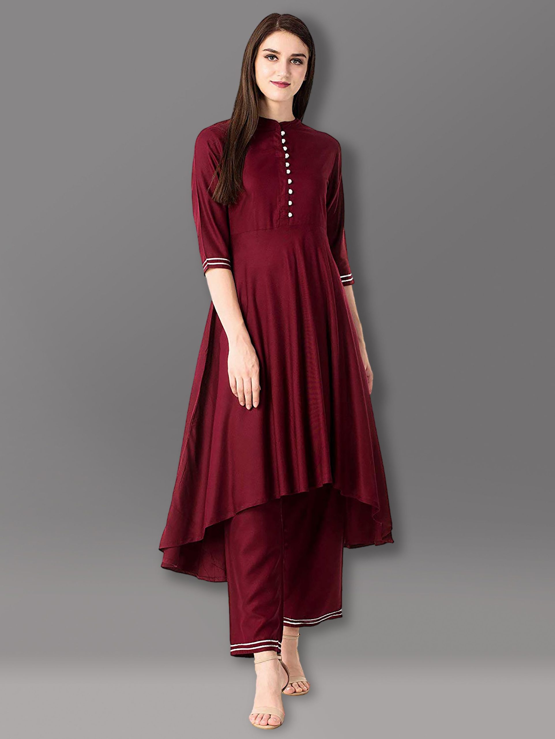 Maroon Rayon Kurti (Copy)