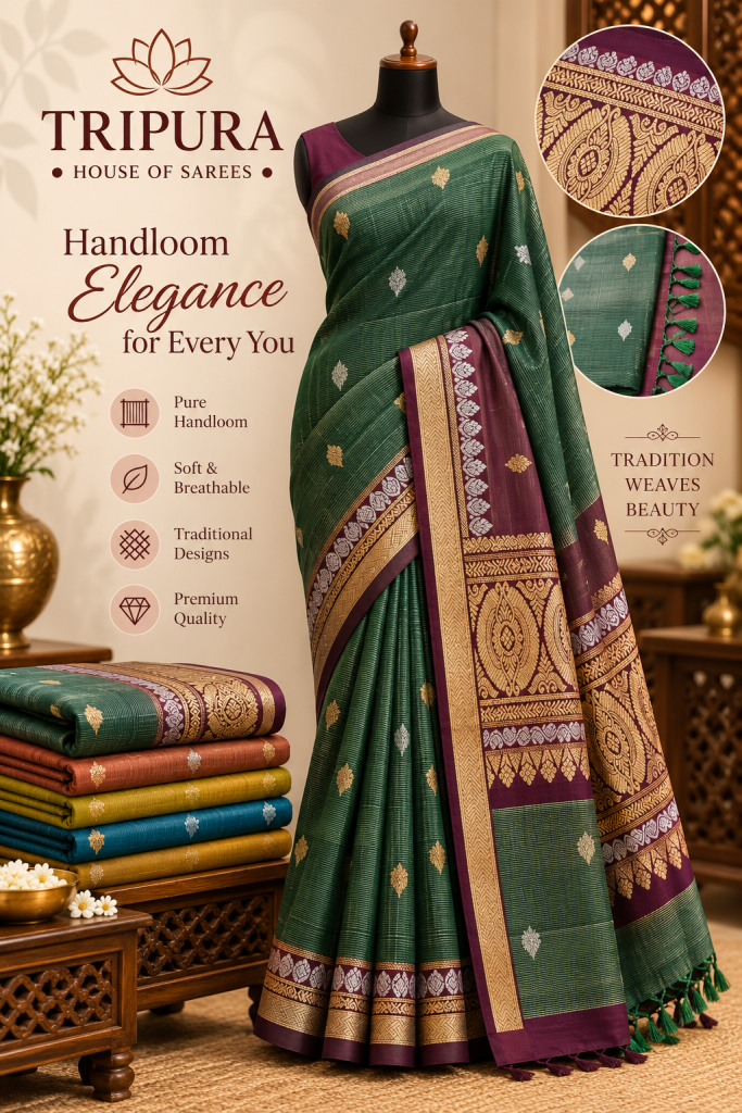 Vintage Kanchi Pattu Saree With Dark green with maroon and gold Saree
