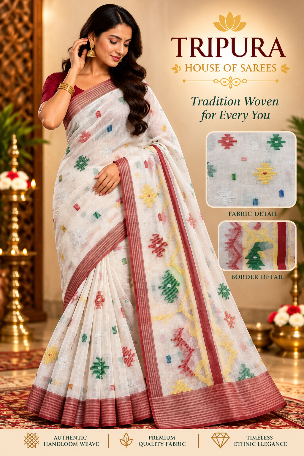 Tripura Handloom Saree Elegance