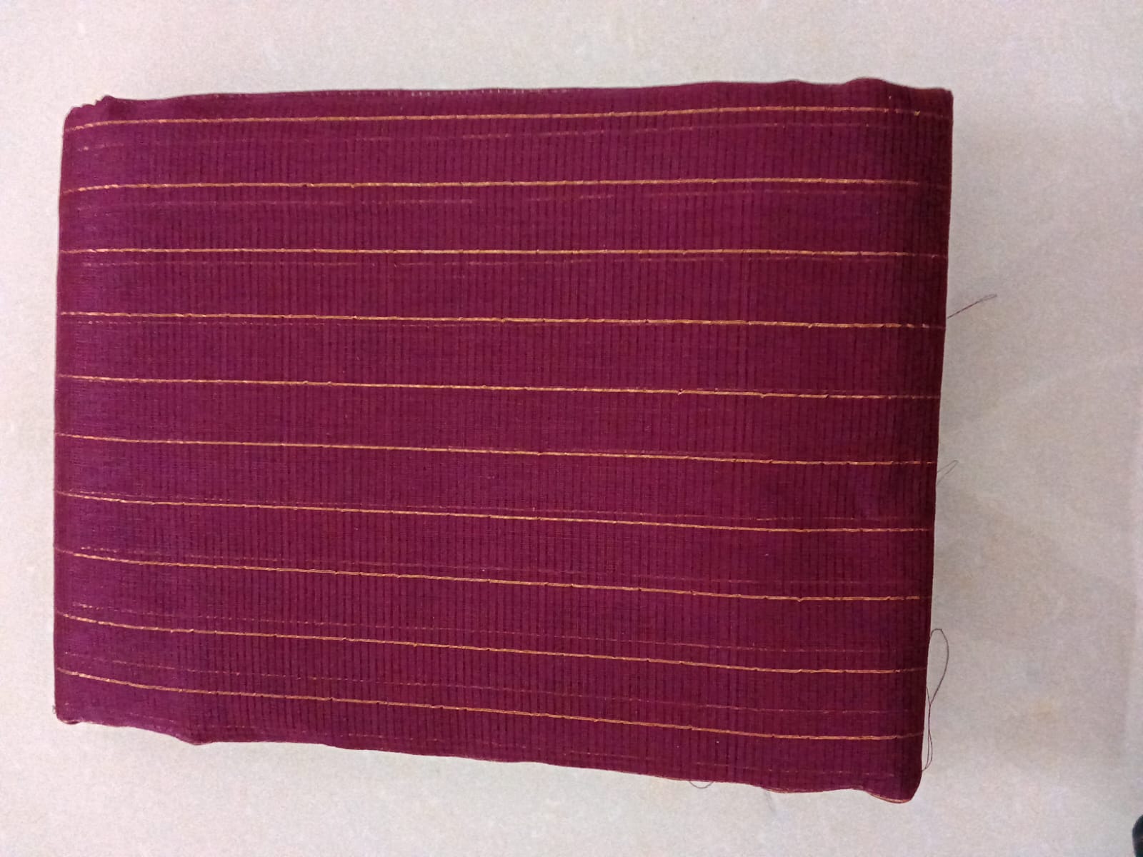 Royal Checked Gold Zari Saree - Image 3