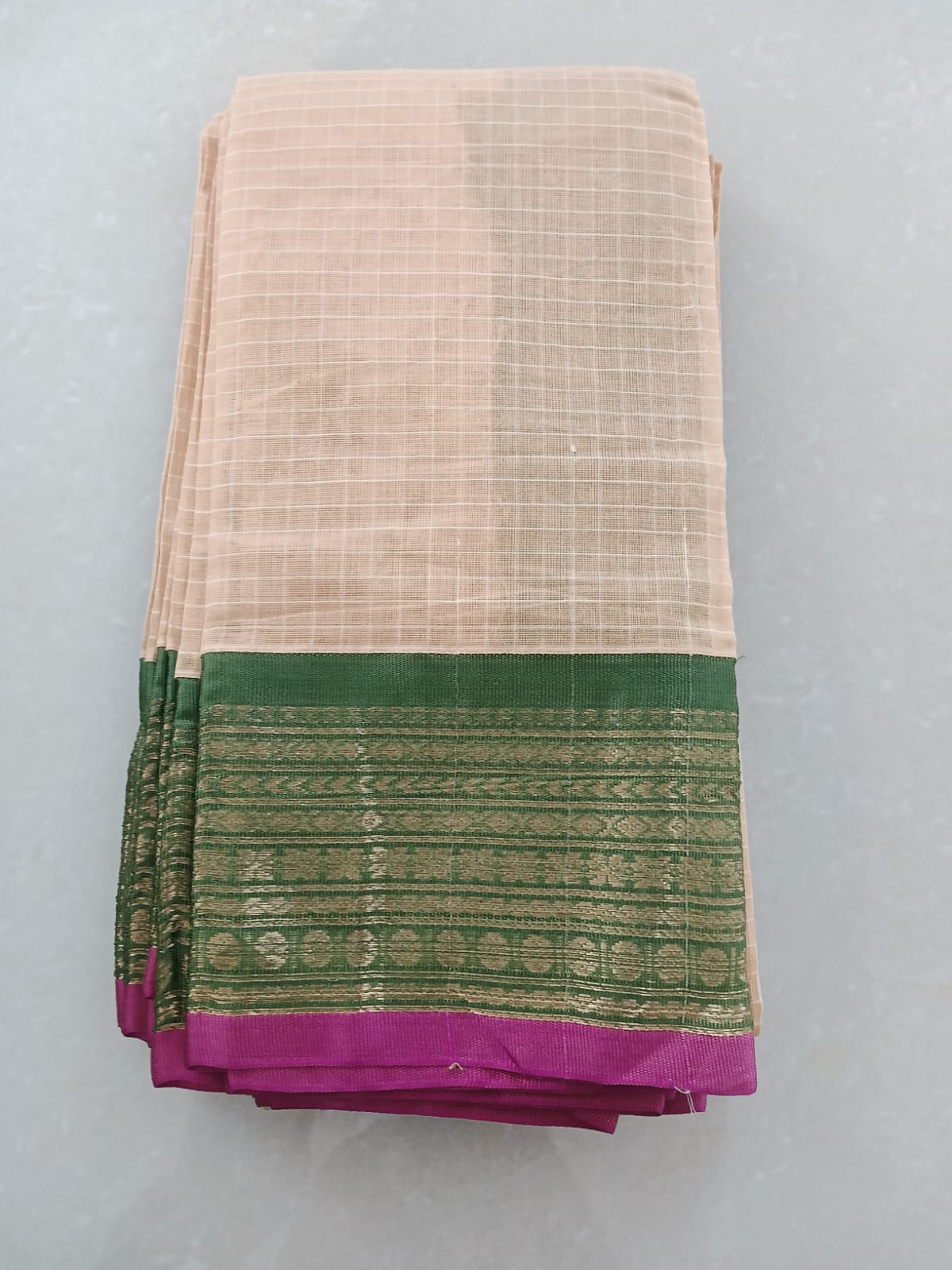 Cotton Gadwal saree - Image 3