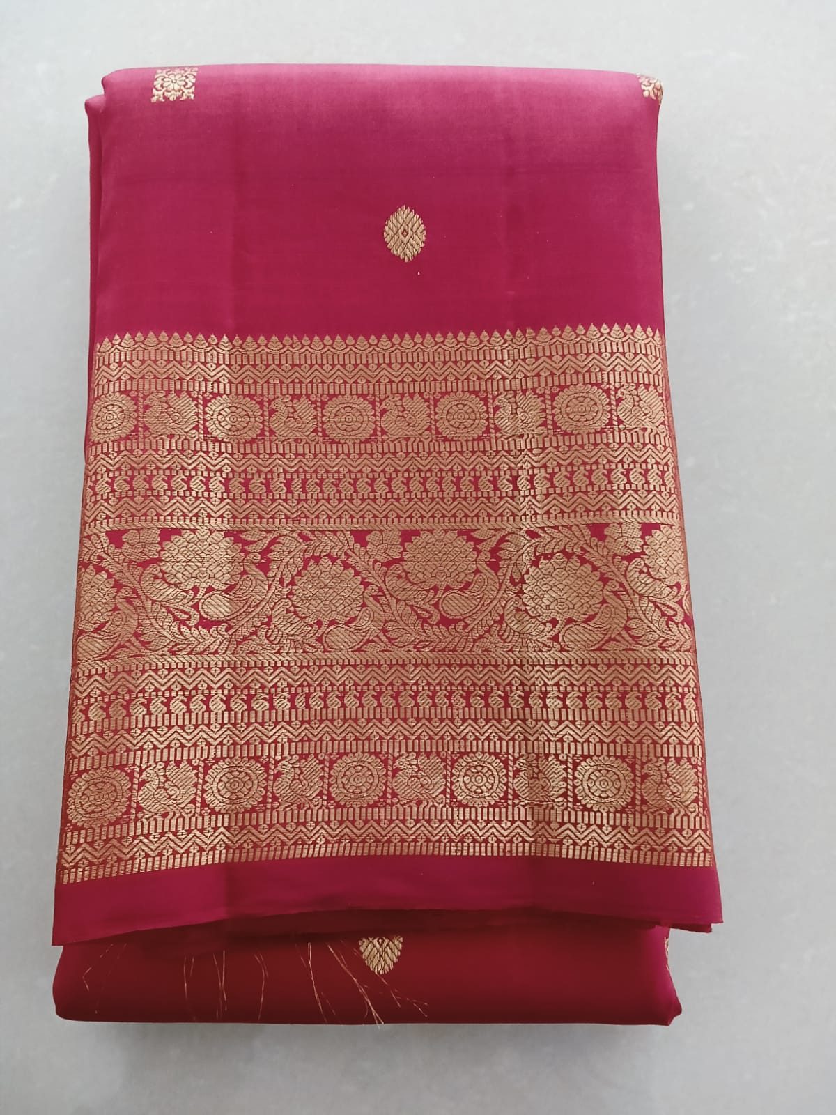 Traditional Kanchi Pattu Saree - Image 3
