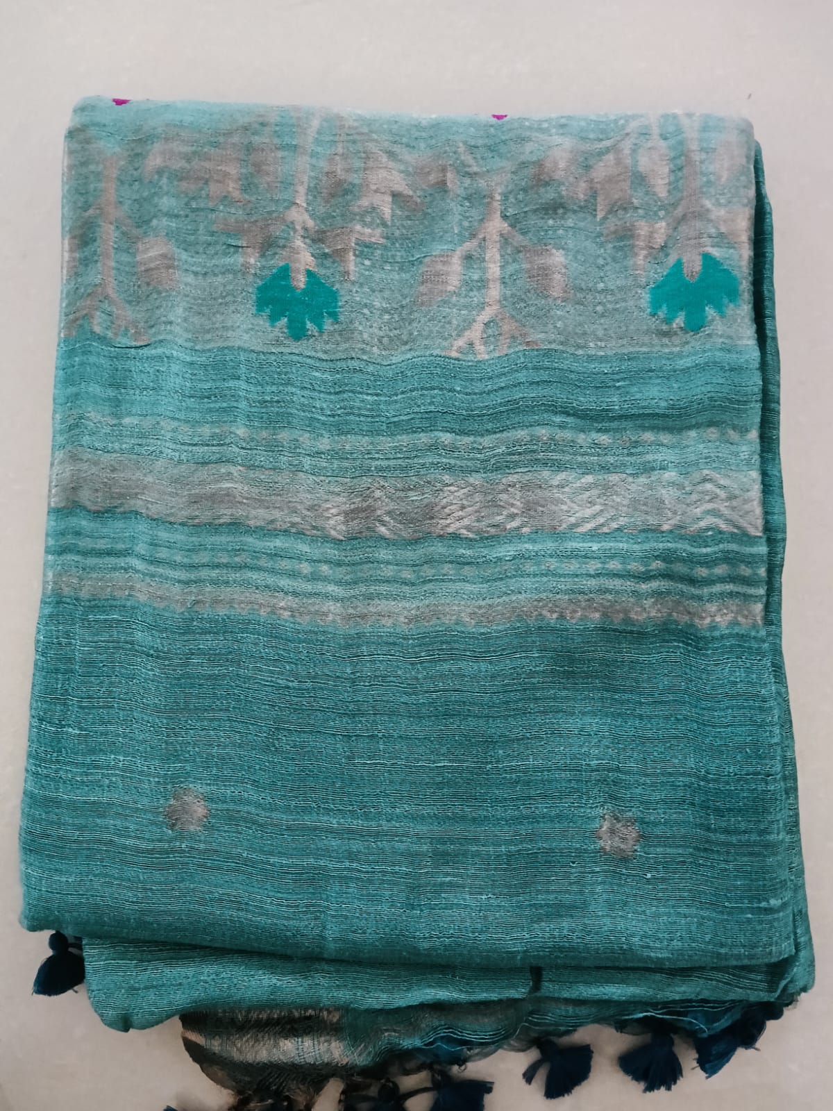 Lenin Matka Jamdani Saree - Image 4