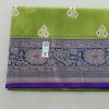 Traditional Kora Banarasi Saree with Green and Yellow Collections - Thumbnail Image 2