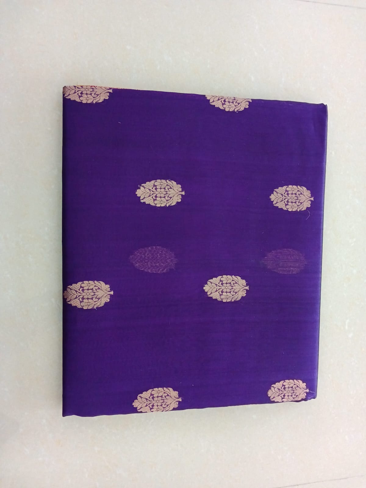 Kora Banarasi Saree with Purple & Wine Maroon Collection - Image 3