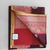 Kora Banarasi Saree with Purple & Wine Maroon Collection - Thumbnail Image 6