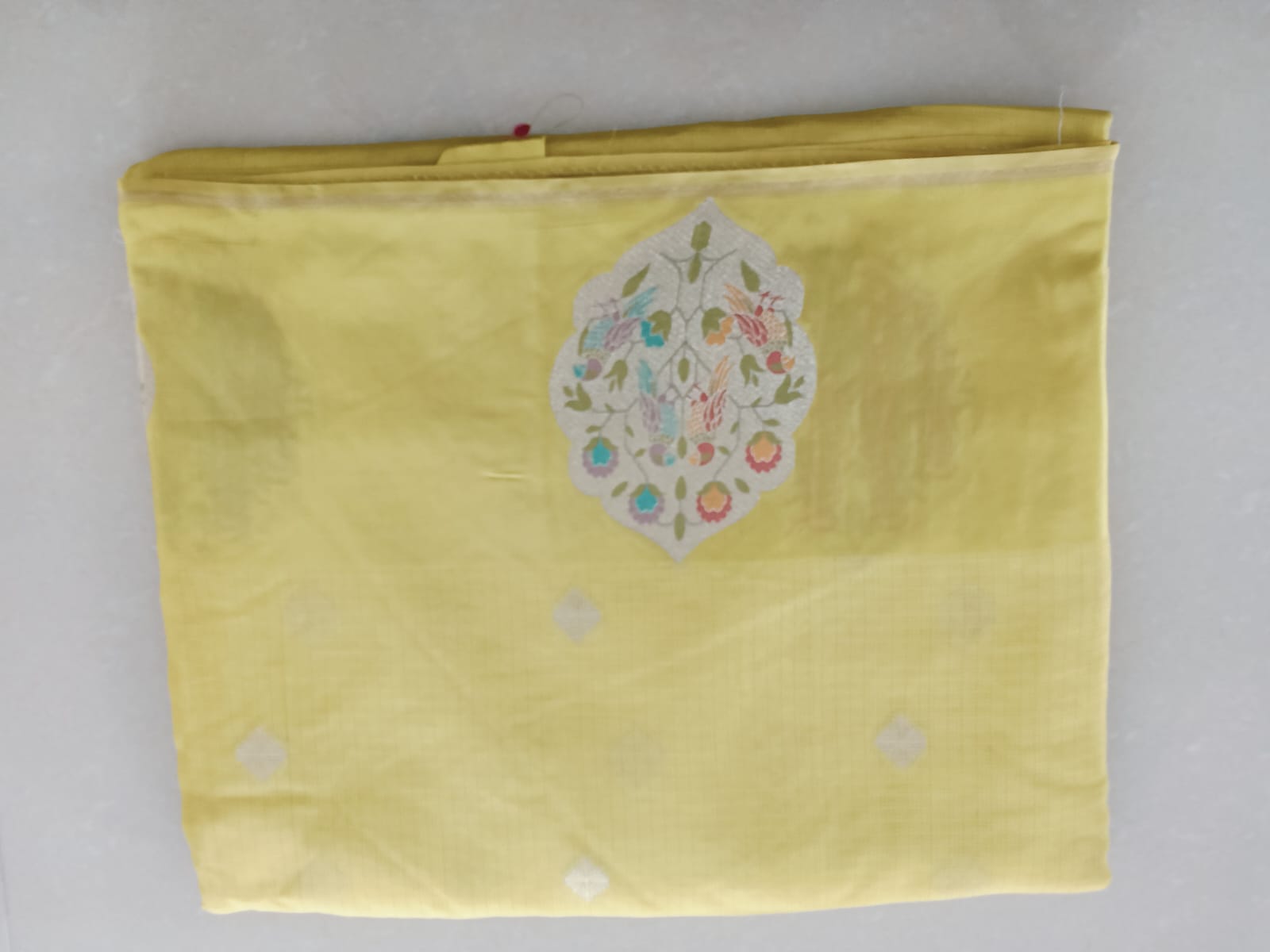 Traditional Floral Zari Border Kota Saree - Image 7